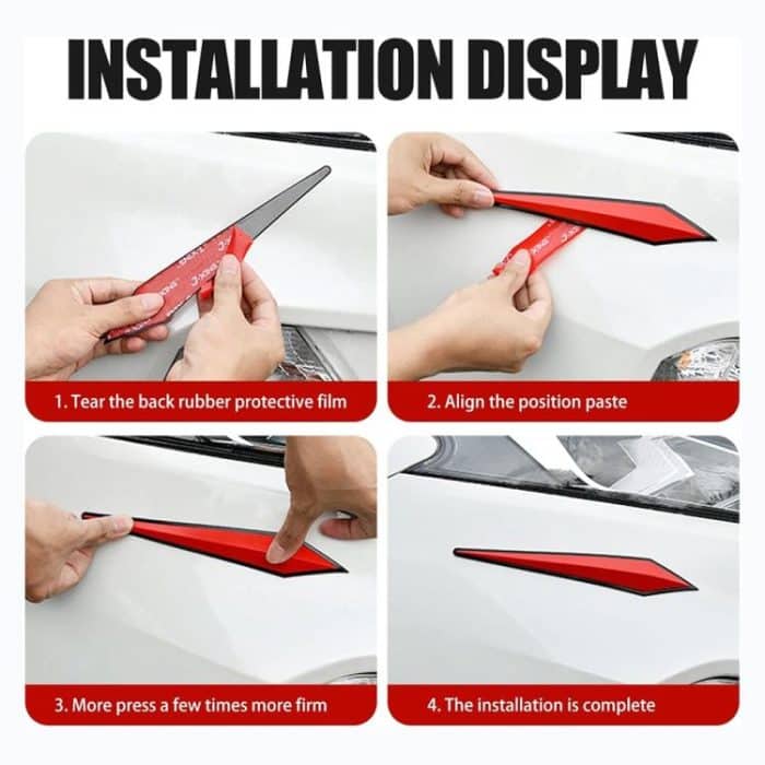 4pcs / Set Car Door Anti-collision PVC Strip, Size: 15x2.5cm, Size: 15x2.5cm – Bild 7