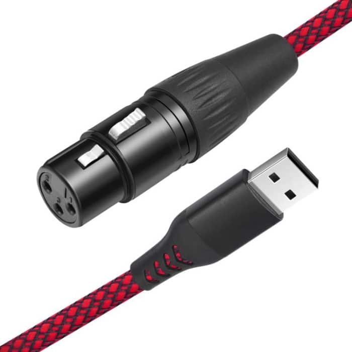 USB-A to XLR Female Audio Recording Cable for Dynamic Microphone, 1m, 2m, 3m – Bild 1