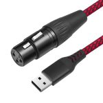 USB-A to XLR Female Audio Recording Cable for Dynamic Microphone, 1m, 2m, 3m – Bild 2