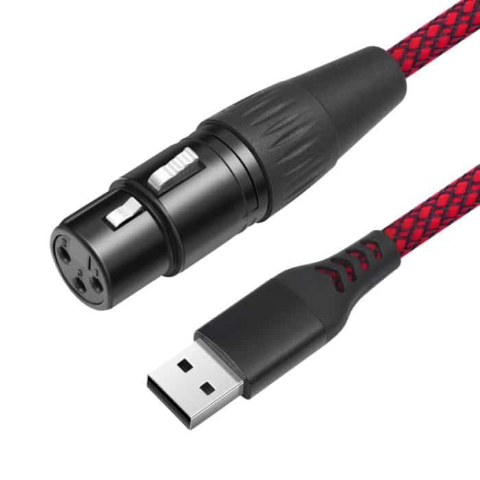USB-A to XLR Female Audio Recording Cable for Dynamic Microphone, 1m, 2m, 3m – Bild 2