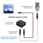 USB-A to XLR Female Audio Recording Cable for Dynamic Microphone, 1m, 2m, 3m – Bild 8
