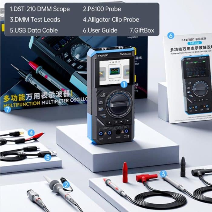 FNIRSI DST201 3 in 1 Digital Multimeter Oscilloscope – Bild 11