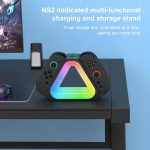 For Nintendo Switch 2 4 in 1 Triangle Handle Charging Base with RGB Light – Bild 6