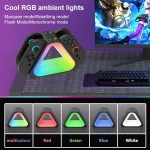 For Nintendo Switch 2 4 in 1 Triangle Handle Charging Base with RGB Light – Bild 7