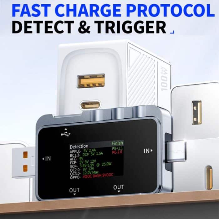 Fnirsi FNAC-28 Multifunktions-Typ-C- und USB-Welligkeitsüberwachungstester in professioneller Qualität – Bild 6