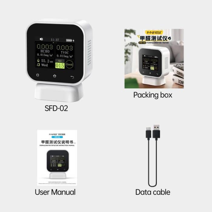 FNIRSI SFD-02 4-in-1-Raumluftqualitätsmonitor – Bild 19