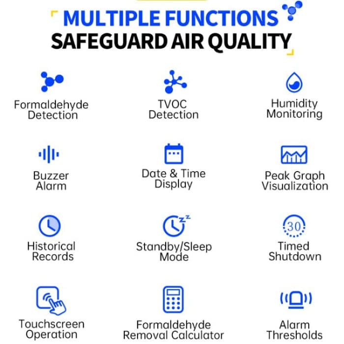 FNIRSI SFD-02 4-in-1-Raumluftqualitätsmonitor – Bild 4