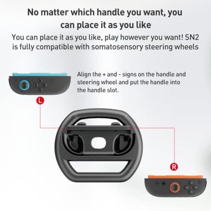 For Nintendo Switch 2 Joy-Con 1pair iPlay HBS-2813 Controller Racing Simple Steering Wheel – Bild 6