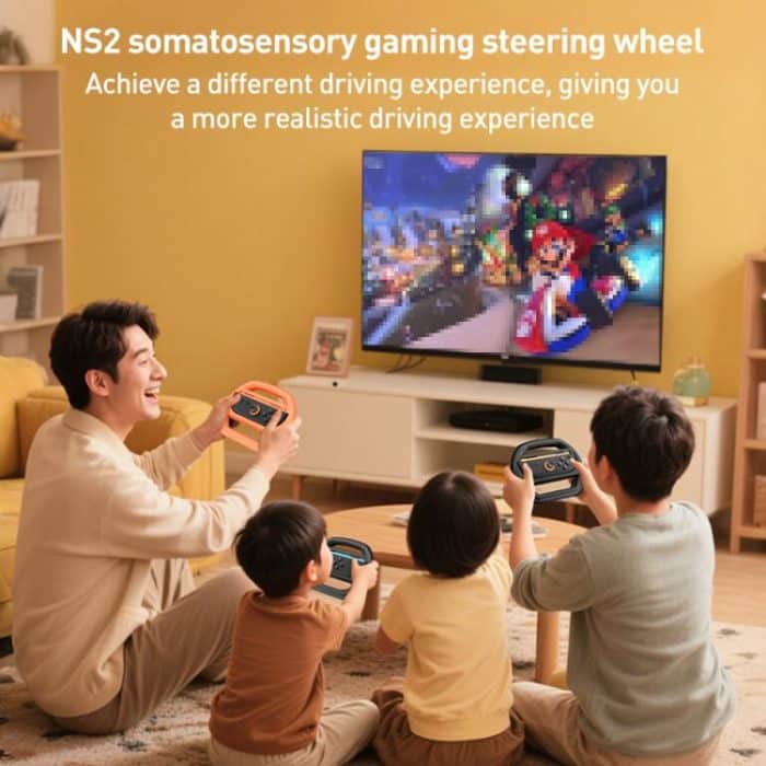 Für Nintendo Switch 2 Joy-Con 4 Stück iPlay HBS-2813-C Simple Racing Lenkrad-Controller – Bild 3