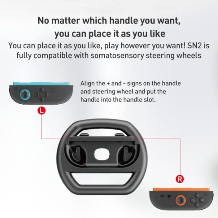 Für Nintendo Switch 2 Joy-Con 4 Stück iPlay HBS-2813-C Simple Racing Lenkrad-Controller – Bild 9