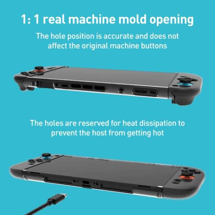 Transparente Schutzhülle für Nintendo Switch 2 iPlay HBS-2817 6-in-1-Controller – Bild 7