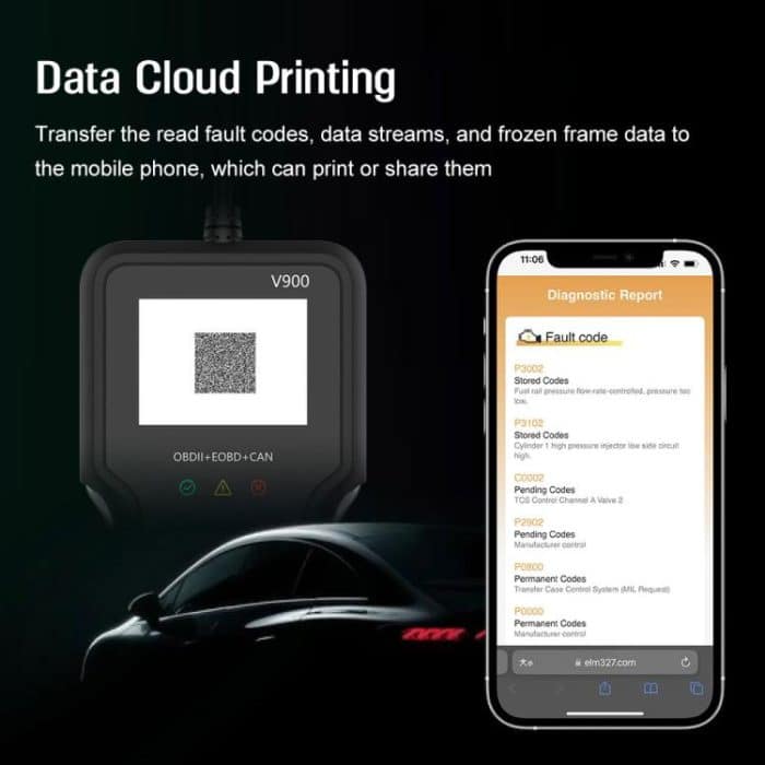 V900 Car Engine Transmission Diagnostic Scanner Tool Car Fault Detector, V900 – Bild 12