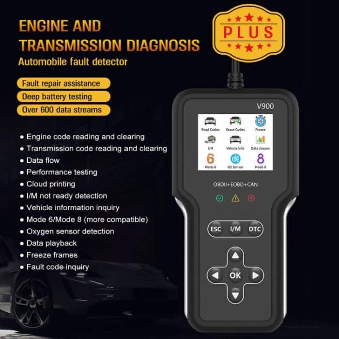 V900 Car Engine Transmission Diagnostic Scanner Tool Car Fault Detector, V900 – Bild 4