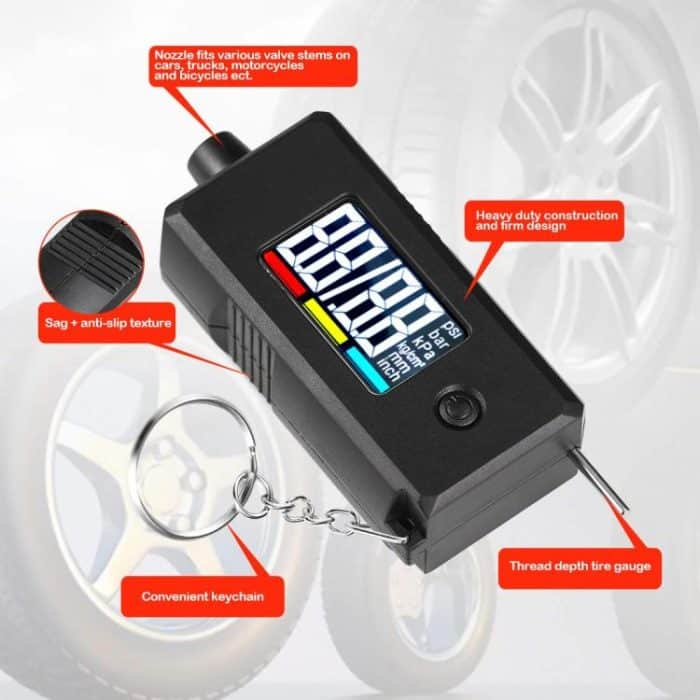 Car Digital Tire Pressure Gauge and Tire Tread Depth Gauge – Bild 4