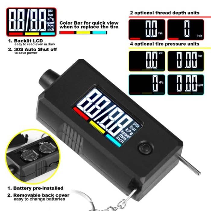 Car Digital Tire Pressure Gauge and Tire Tread Depth Gauge – Bild 5