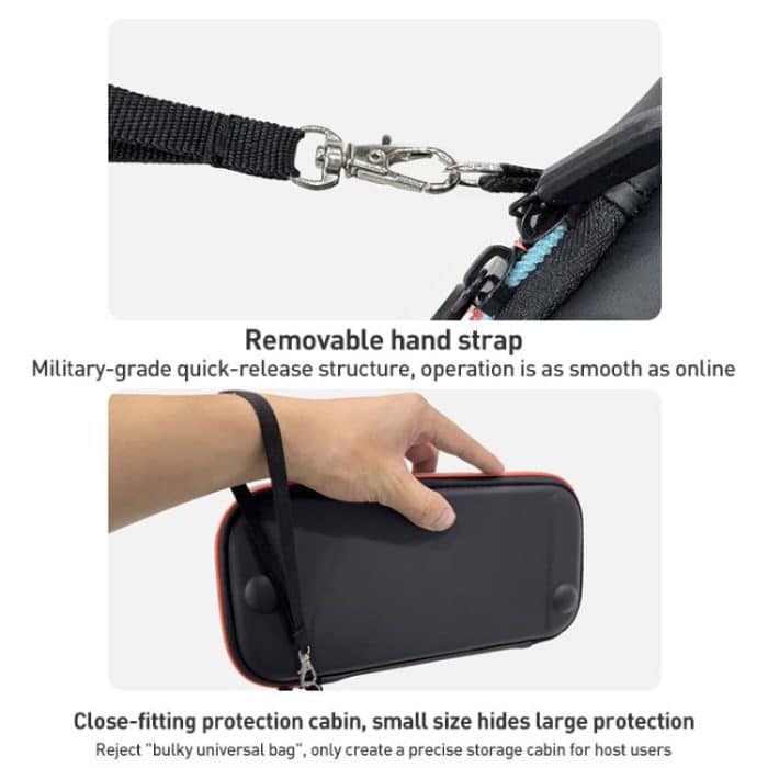 For Nintendo Switch 2 iPlay HBS-2835 Simple Thin Handle Storage Bag with Lanyard – Bild 8