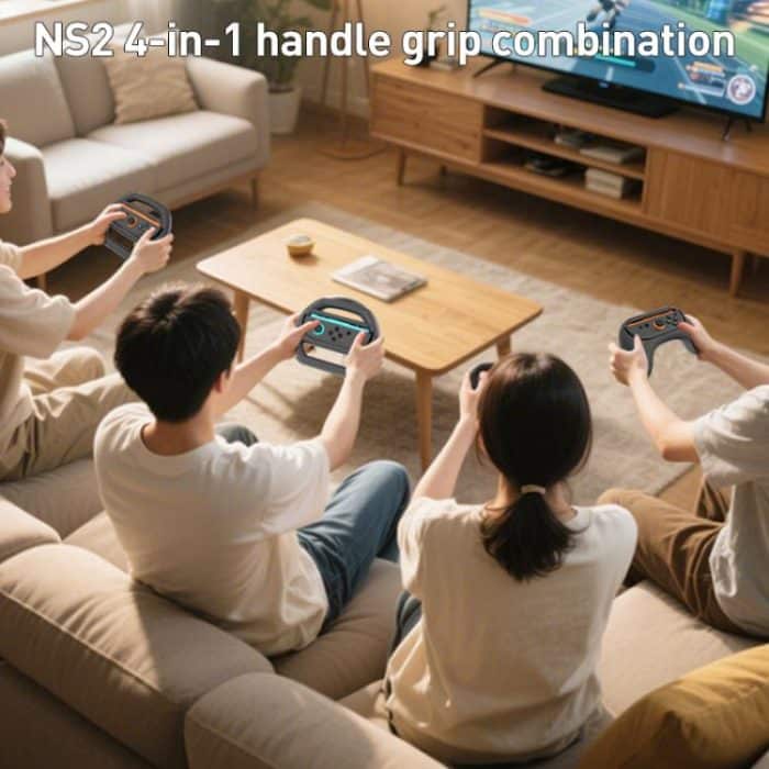 Für Nintendo Switch 2 iPlay HBS-2870 4 in 1 Controller Griff Lenkrad Kombination – Bild 2