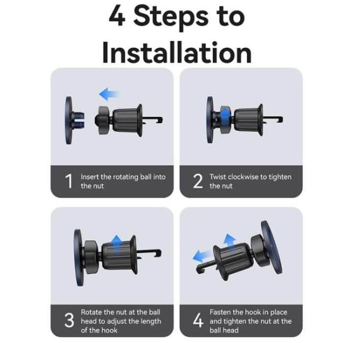 USAMS ZJ081 Magnetic Car Air Vent Phone Holder, ZJ081 – Bild 12