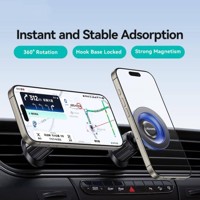 USAMS ZJ081 Magnetic Car Air Vent Phone Holder, ZJ081 – Bild 3