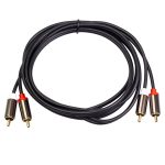 2 x RCA auf 2 x RCA vergoldetes Audiokabel, 1m, 2m, 3m