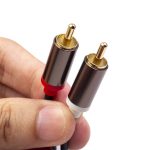 2 x RCA auf 2 x RCA vergoldetes Audiokabel, 1m, 2m, 3m – Bild 3