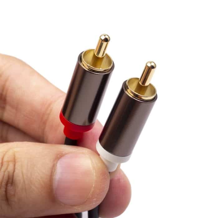 2 x RCA auf 2 x RCA vergoldetes Audiokabel, 1m, 2m, 3m – Bild 3