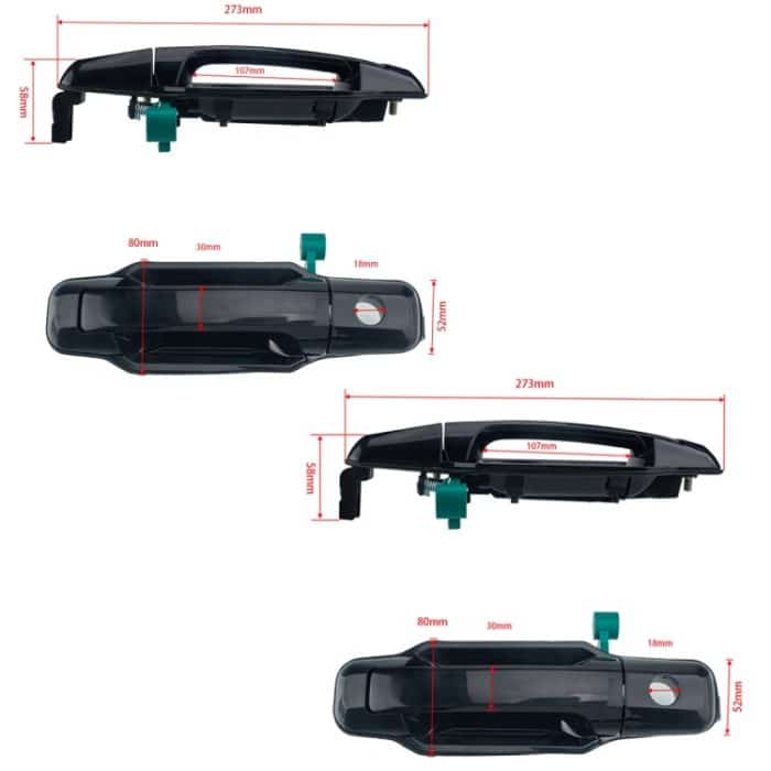 4 PCS Autotür Außengriff 82650-3E010 für KIA Sorento 2003-2006 – Bild 10