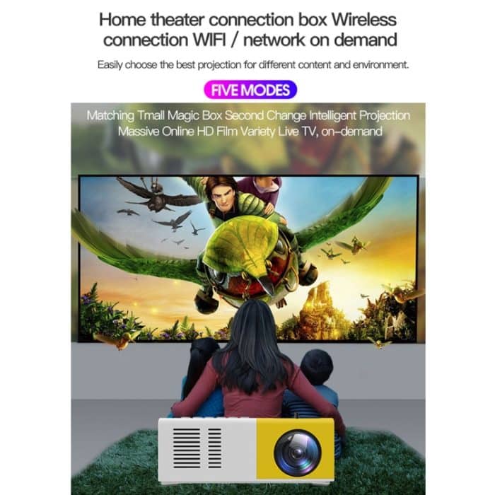 J9 1920x1080P 15 ANSI tragbarer Heimkino-Mini-LED-HD-Digitalprojektor, Basisversion,, EU Plug, US Plug, UK Plug, AU Plug – Bild 13