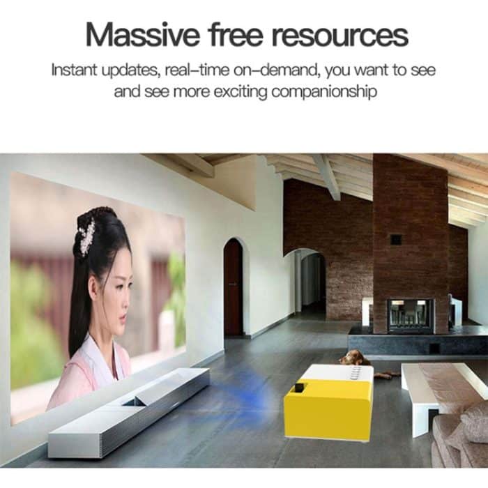 J9 1920x1080P 15 ANSI tragbarer Heimkino-Mini-LED-HD-Digitalprojektor, Basisversion,, EU Plug, US Plug, UK Plug, AU Plug – Bild 14