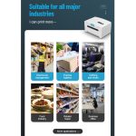 76 x 130 Einzelpapier-Frachtbrief-Express-Rechnungsetikettendrucker, USB + Bluetooth-Version,, USB + Bluetooth Version, EU Plug, USB + Bluetooth Version, US Plug, USB + Bluetooth Version, UK Plug – Bild 14