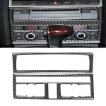 Auto Carbon Fiber Air Conditioning Adjustment Panel Dekorativer Aufkleber für Audi Q7 2008-2015, Links- und Rechtsantrieb Universal