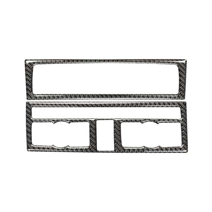 Auto Carbon Fiber Air Conditioning Adjustment Panel Dekorativer Aufkleber für Audi Q7 2008-2015, Links- und Rechtsantrieb Universal – Bild 2