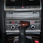 Auto Carbon Fiber Air Conditioning Adjustment Panel Dekorativer Aufkleber für Audi Q7 2008-2015, Links- und Rechtsantrieb Universal – Bild 6