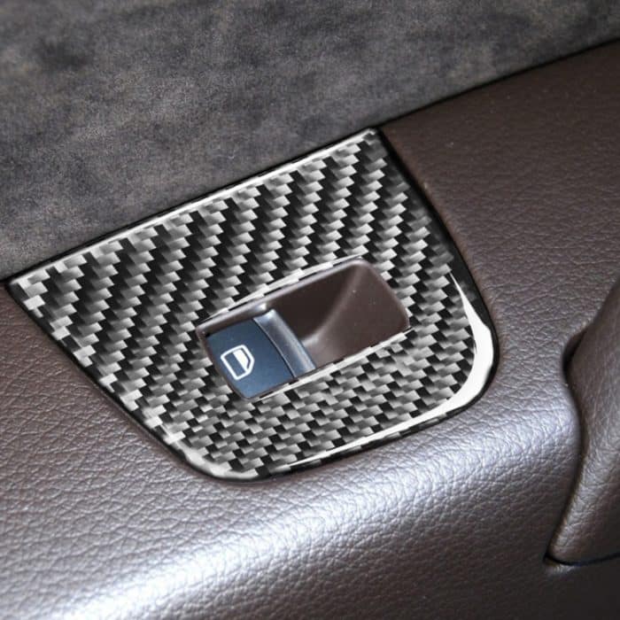 6 in 1 Auto Carbon Fiber Fenster Glasheber Panel dekorative Aufkleber für Audi Q7 2008-2015, Rechtslenker – Bild 7