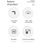 Einfach faltbarer Filmvorhang aus Polyester mit hoher Dichte, Größe: 16: 9 Projektionsfläche: 132 x 75 cm – Bild 3