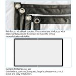 Einfacher, faltbarer, dünner Projektor-Folienvorhang aus Polyester, 60 inch (16:9) Projection Area: 132x75cm, 60 inch (4:3) Projection Area: 120x90cm, 72 inch (16:9) Projection Area: 159x90cm, 72 inch (4:3) Projection Area: 146x110cm... – Bild 5