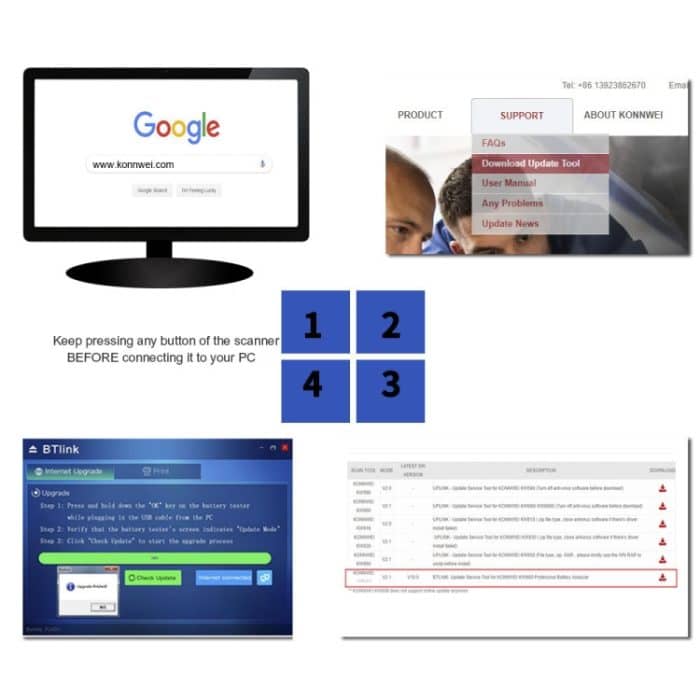 KONNWEI KW210 Autobatterietest Batteriekapazitätswiderstand Batteriedetektor – Bild 10
