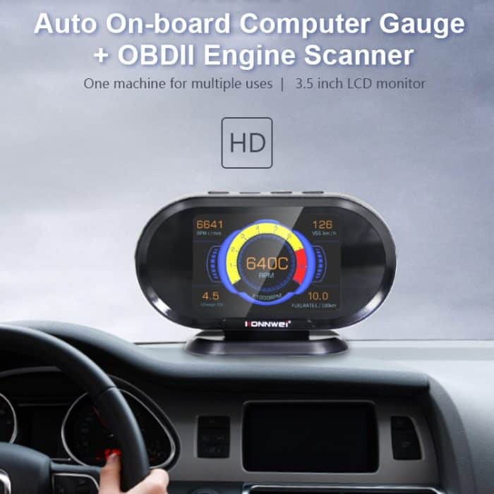 KONNWEI KW206 2-in-1-OBDII / EOBD12V-Auto-Fehlerscanner + 3,5-Zoll-LCD-Monitor – Bild 3