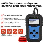 KONNWEI KW350 OBDII 12V Autodiagnose-Detektorscanner mit 2-Zoll-Schwarzweiß-Bildschirm V007 für Audi / Volkswagen – Bild 10