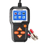 KONNWEI KW650 6V-12V Auto-Motorradbatterie-Rasenmäherdetektor mit 2,4-Zoll-Farbdisplay und Wellenformdiagramm