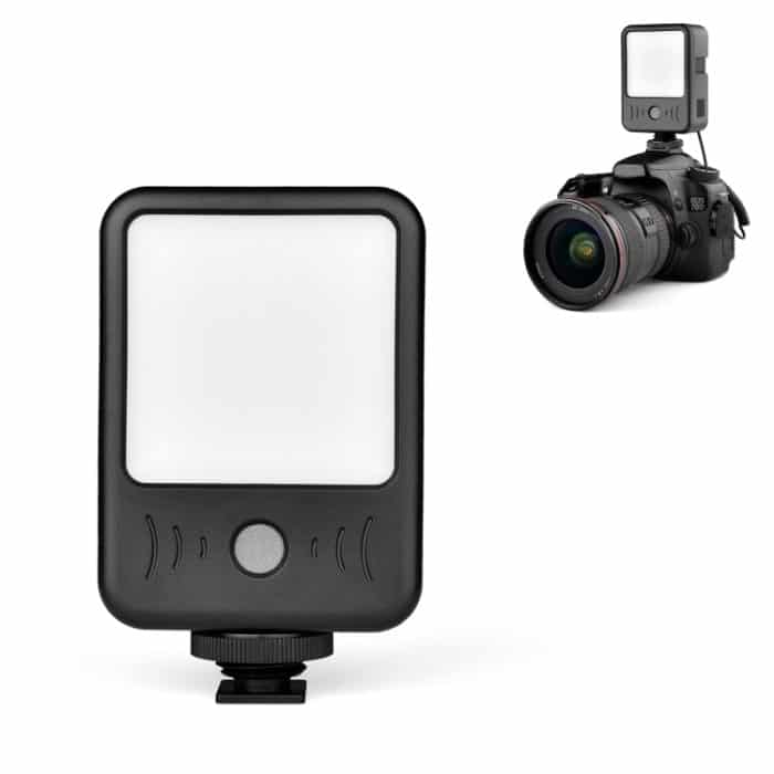 YELANGU LED02 Live-Übertragung Micro Film Reporter Interview Aufnahme Mikrofon Licht – Bild 1