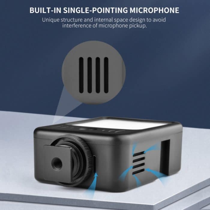 YELANGU LED02 Live-Übertragung Micro Film Reporter Interview Aufnahme Mikrofon Licht – Bild 14