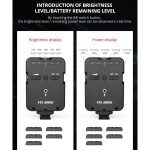 YELANGU LED02 Live-Übertragung Micro Film Reporter Interview Aufnahme Mikrofon Licht – Bild 19