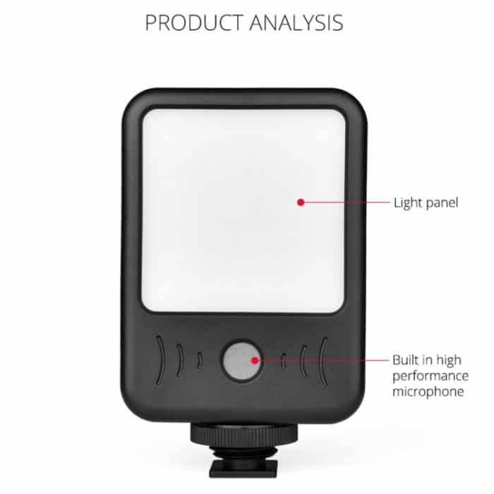 YELANGU LED02 Live-Übertragung Micro Film Reporter Interview Aufnahme Mikrofon Licht – Bild 22