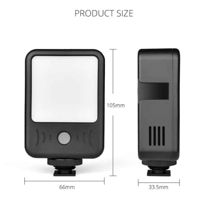 YELANGU LED02 Live-Übertragung Micro Film Reporter Interview Aufnahme Mikrofon Licht – Bild 4