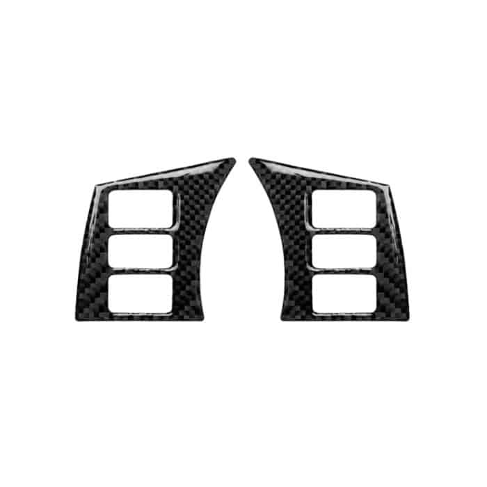 EDA009899.jpg Auto Carbon Lenkrad Knopfrahmen dekorative Aufkleber für Nissan 350z 2006-2009 – Bild 1