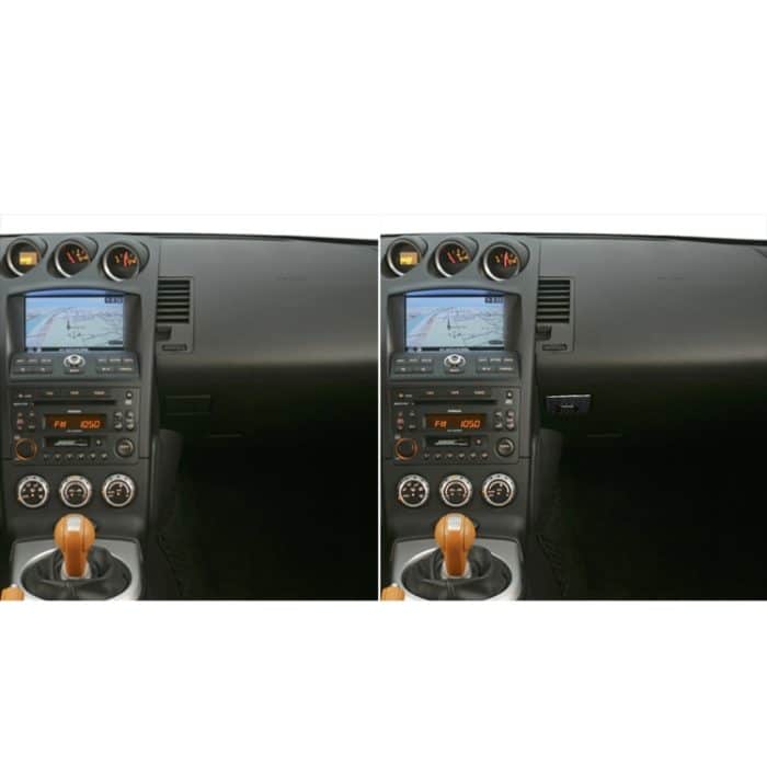 Car Carbon Fiber Co-Pilot Lagertürgriff dekorative Aufkleber für Nissan 350z 2006-2009 – Bild 7