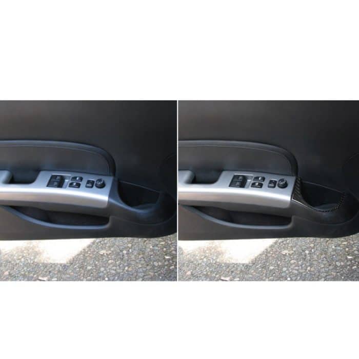 Auto Kohlefaser Autotür Wasserbecher Loch dekorative Aufkleber für Nissan 350z 2006-2009 – Bild 6