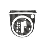 Auto Kohlefaser mit Automatikgetriebe Getriebe dekorative Aufkleber für Nissan 350z 2006-2009, Rechtsantrieb