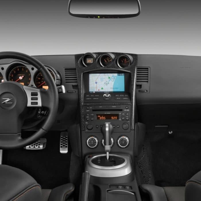 Auto Carbon Fiber Radio Klimaanlage Konsole dekorative Aufkleber für Nissan 350z 2006-2009 – Bild 5